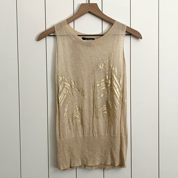 St. John Tops - St. John Knit Metallic Sleeveless Tank